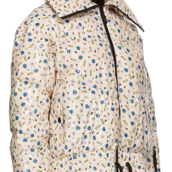 MONCLER GENIUS  Moncler Grenoble Pink Down Printed Chambairy Jacket Sz 2 - Picture 7 of 8